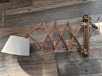 Schaarlamp, Huis en Inrichting, Lampen | Wandlampen, Ophalen of Verzenden, Zo goed als nieuw, Hout, Schaarlamp