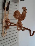 Gietijzeren muur/wandhaak ,oudwit,,landelijk stoer brocante, Ophalen of Verzenden