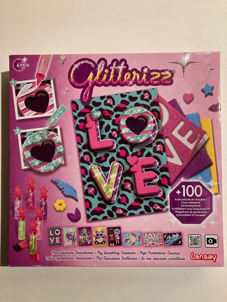 Lansay Glitterizz Mijn Fonkelende Creaties Tekeningen Nieuw, Kinderen en Baby's, Speelgoed | Educatief en Creatief, Nieuw, Knutselen