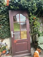 Deur met gekleurd glas, Ophalen, 80 tot 100 cm, Binnendeur, 200 tot 215 cm