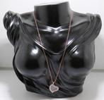 Floating Charm met glazen Hartjes kastje ketting  65 cm, Marktplaats@koningsieraden.nl, Overige materialen, Nieuw, Ophalen of Verzenden