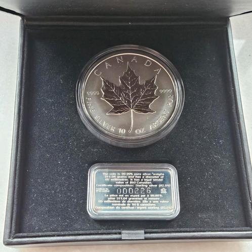 10 ounce maple leafe 1998, Postzegels en Munten, Edelmetalen en Baren, Zilver, Ophalen of Verzenden