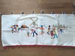 Geborduurd wandkleed kinderkamer/ knutsel ijspret 36 x 84 cm, Ophalen of Verzenden