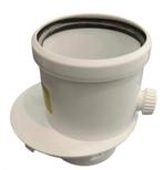 Intergas adapterset 80/125 artnr 090557, 30 tot 80 cm, Cv-ketel of Combi-ketel, Nieuw, Minder dan 60 cm