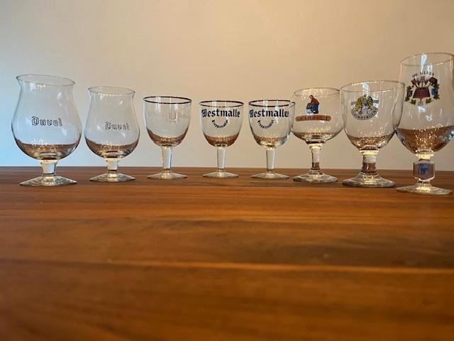 Belgische bierglazen, Verzamelen, Biermerken, Zo goed als nieuw, Glas of Glazen, Overige merken, Ophalen