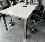 (Hoge) Tafel met stoelen, Ophalen, Zo goed als nieuw