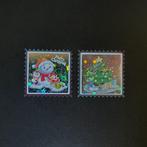 kerst sluitstickers vierkant stickers kado sticker feest, Ophalen of Verzenden, Nieuw, Overige typen
