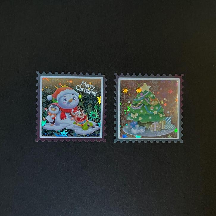 kerst sluitstickers vierkant stickers kado sticker feest, Verzamelen, Stickers, Nieuw, Overige typen, Ophalen of Verzenden
