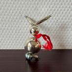 Vintage Gablonzer Kerstbal Konijn, Kerstdecoratie Antiek, Ophalen of Verzenden, Gebruikt