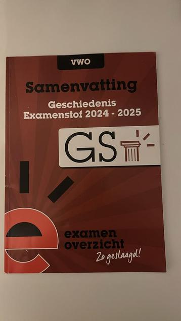 Geschiedenis oefenboek vwo 24-25 beschikbaar voor biedingen