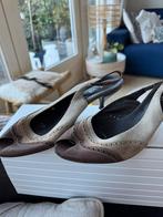 Dyva peeptoe, Kleding | Dames, Schoenen, Ophalen of Verzenden, Zo goed als nieuw, Bruin, Sandalen of Muiltjes