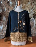 💖Prachtig 100% Pure Alpaca wollen gebordurde vest, Ophalen of Verzenden, Nieuw, Maat 38/40 (M), Beige