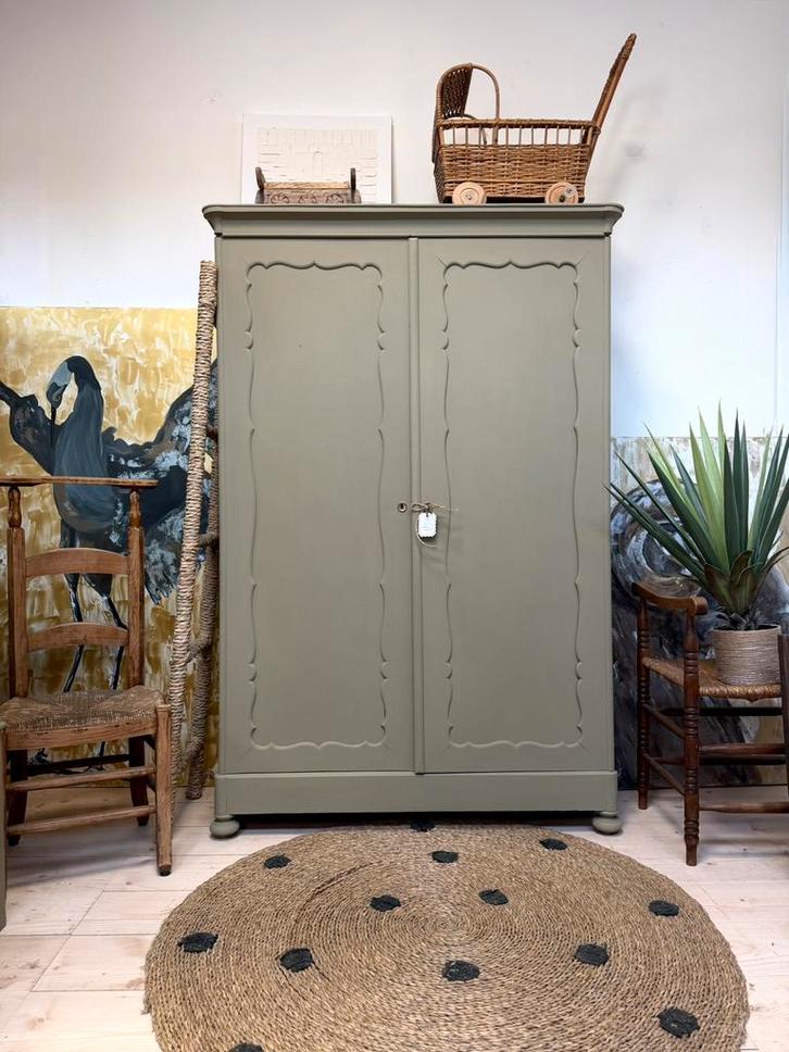 Biedermeier meidenkast linnenkast kledingkast buffetkast, Kinderen en Baby's, Kinderkamer | Commodes en Kasten, Zo goed als nieuw