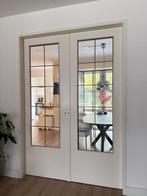 Opdekdeur en schuifdeuren, Ophalen, 215 cm of meer, Binnendeur, Glas