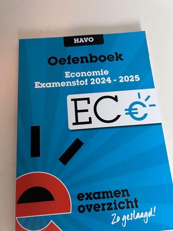 NIEUW oefenboek examenoverzicht economie HAVO 2024/2025 beschikbaar voor biedingen