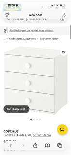 nachtkastje ikea wit, Huis en Inrichting, Ophalen, 55 tot 70 cm, Zo goed als nieuw, 45 tot 65 cm