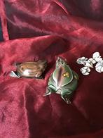 2 Handgemaakt houten kikkers, Ophalen of Verzenden