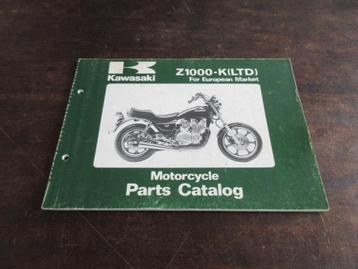 Kawasaki Z1000 K1 K2 LTD 1981 parts list catalog onderdelen beschikbaar voor biedingen