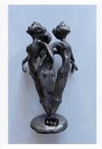 Beeld 3 vrouwen tin “Ammerlaan” Samen Eenheid Dans 12 cm, Ophalen of Verzenden