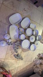 Compleet servies arzberg ribbel wit, Antiek en Kunst, Ophalen