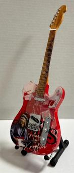Mark Knopfler Dire Straits miniatuur gitaar van hout 25cm, Verzamelen, Info@deconoord.nl, Verzenden, Deco Noord, Nieuw