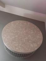 Pode Mesh salontafel wit, Huis en Inrichting, Tafels | Salontafels, Ophalen, 50 tot 100 cm, Minimalistisch, Scandinavisch, Rond