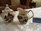 Masons mason christmas village kerst suikerpot en melkkan, Overige typen, Ophalen of Verzenden, Zo goed als nieuw, Wedgwood
