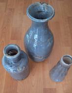 3 vazen, Huis en Inrichting, Ophalen, Overige kleuren, Minder dan 50 cm, Glas