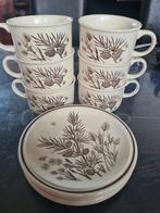 Pinewood - 4x kop en schotel met 2 gratis kopjes, Nieuw, Ophalen of Verzenden, Overige stijlen, Kop(pen) en/of Schotel(s)