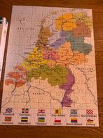 Puzzel Topografie Nederland 100 Stukjes, Hobby en Vrije tijd, Denksport en Puzzels, Ophalen of Verzenden, Minder dan 500 stukjes