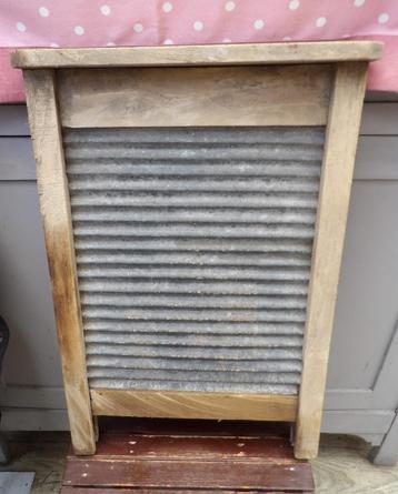 oud zinken wasbord/ oud wasbrett/ oude keukenhulp beschikbaar voor biedingen