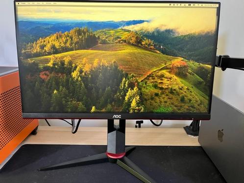 AOC 24G2U/BK, Computers en Software, Monitoren, Zo goed als nieuw, 101 t/m 150 Hz, DisplayPort, HDMI, Gaming, Ingebouwde speakers