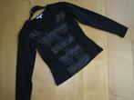 Chique shirt met applicatie SALT & PEPPER 36-38 snazzeys, Verzenden, Zwart, Salt & Pepper, Zo goed als nieuw