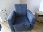 te koop  blauwe fauteuil, Ophalen, Gebruikt, 75 tot 100 cm, 50 tot 75 cm