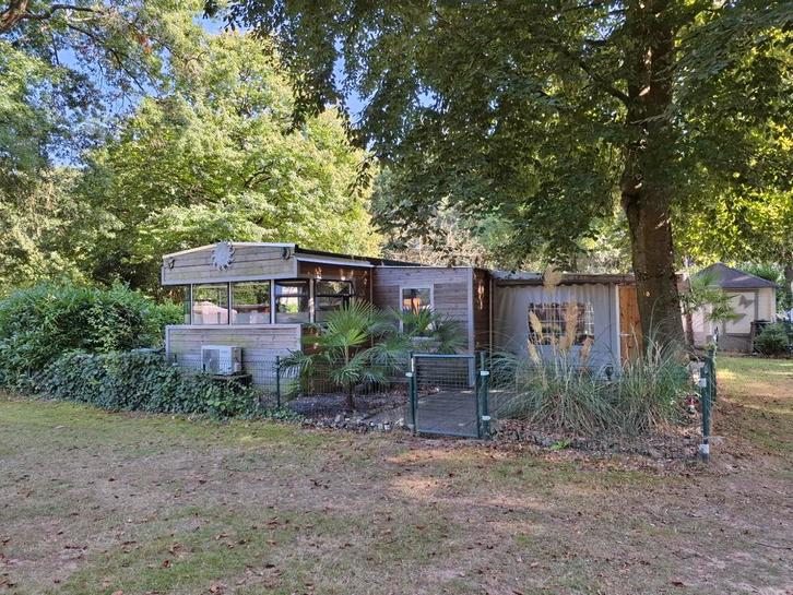 Prachtig wintervast chalet/stacaravan in Midden-Limburg, Caravans en Kamperen, Stacaravans, Ophalen