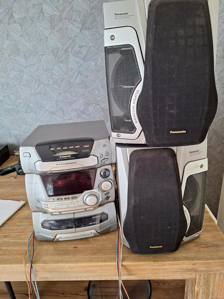 Panasonic SA-AK45 Stereo Set, Audio, Tv en Foto, Stereo-sets, Gebruikt, Cassettedeck, Cd-speler, Tuner of Radio, Speakers, Overige merken