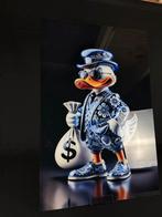 Dagobert Duck delfst blauw plexiglas schilderij, Ophalen of Verzenden