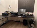 Hoekbureau IKEA Galant bruin/zwart in goede staat, Ophalen, Zo goed als nieuw