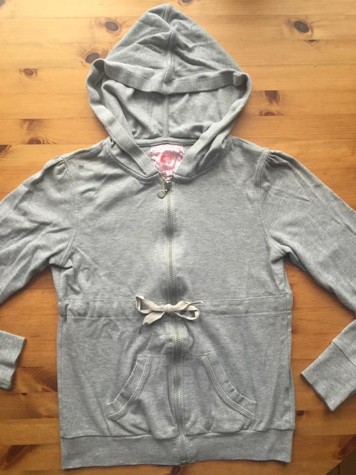 Calliope S grijs hoodie vest drawstring strik ceintuur egf, Kleding | Dames, Truien en Vesten, Zo goed als nieuw, Maat 36 (S)