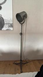 Industriele zware ijzeren lamp ‘oud zilver’, Ophalen, Zo goed als nieuw, 150 tot 200 cm