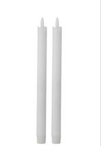 Set Ledkaarsen Lang wit, Huis en Inrichting, Woonaccessoires | Kandelaars en Kaarsen, Overige materialen, 25 tot 50 cm, Wit, Veens Living