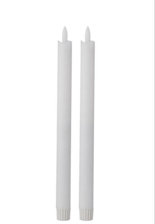 Set Ledkaarsen Lang wit, Huis en Inrichting, Woonaccessoires | Kandelaars en Kaarsen, Nieuw, Kaars, 25 tot 50 cm, Overige materialen