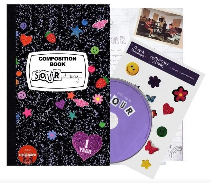 NIEUW SEALED Olivia Rodrigo Sour Limited Diary Journal + CD, Cd's en Dvd's, Cd's | Pop, Nieuw in verpakking, 2000 tot heden, Verzenden