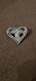 Vintage Zilverkleurige Broche, Overige materialen, Gebruikt, Minder dan 4 cm, Ophalen of Verzenden