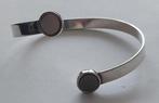zilver slaven armband ELLE met parelmoer., Antiek en Kunst, Ophalen, Zilver