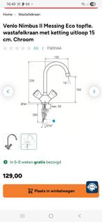 Nieuwe Venlo Wastafelkraan - Chroom, Ophalen, Nieuw, Chroom, Wastafel