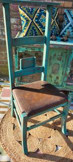 Oud/India/Ibiza/Style/Stoeltje/Stoel/Bidstoel, Antiek en Kunst, Curiosa en Brocante, Ophalen of Verzenden