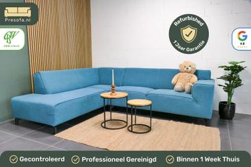 Moderne Hoekbank Turquoise blauw  beschikbaar voor biedingen