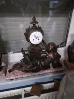 Groot 3delig klok stel,  engelen, Antiek en Kunst, Antiek | Klokken, Ophalen
