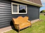 Mooie vintage bank, Ophalen, Gebruikt, 75 tot 100 cm, Tweepersoons